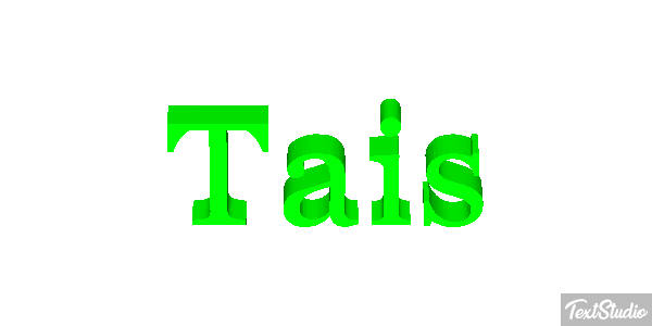 Tais Текстовый эффект