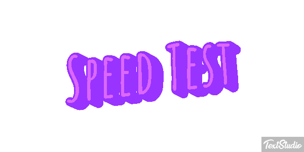 Speed Test Text effect