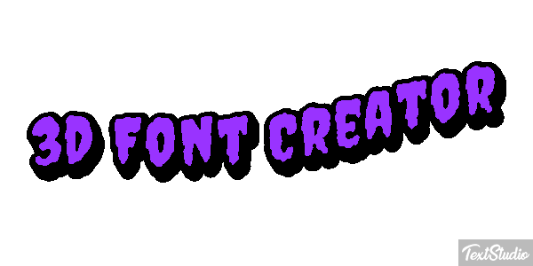 3d Font Creator Texteffekt