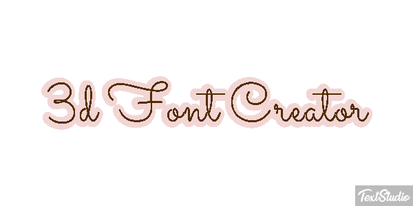 3d Font Creator Texteffekt