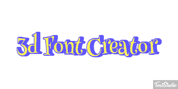 3d Font Creator Texteffekt