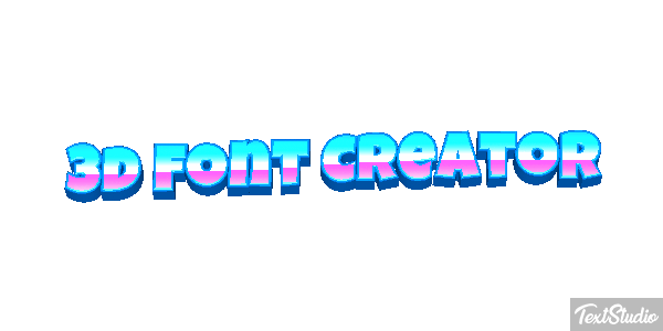 3d Font Creator Texteffekt