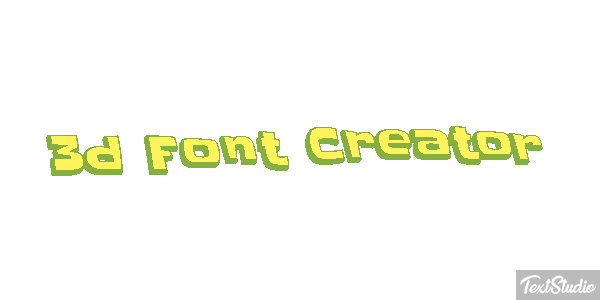 3d Font Creator Texteffekt