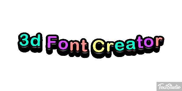 3d Font Creator Texteffekt