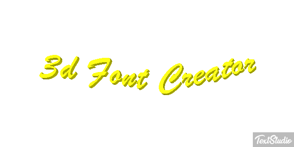 3d Font Creator Texteffekt