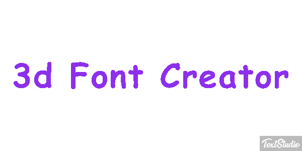 3d Font Creator Texteffekt