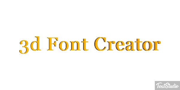 3d Font Creator Texteffekt