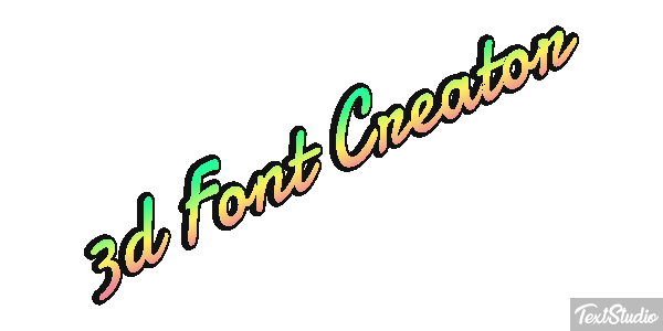 3d Font Creator Texteffekt