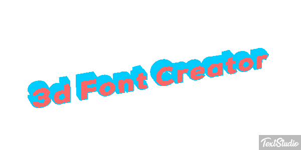 3d Font Creator Texteffekt
