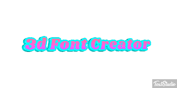 3d Font Creator Texteffekt