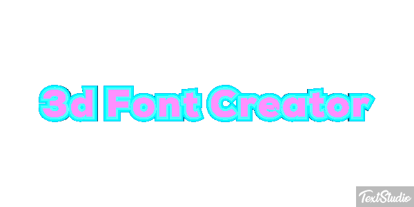 3d Font Creator Texteffekt