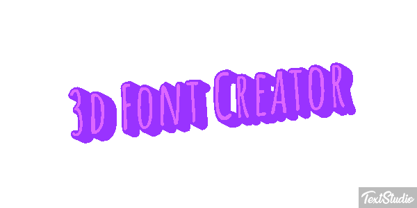 3d Font Creator Texteffekt