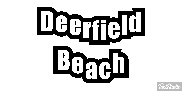 Deerfield Beach Efekt tekstowy