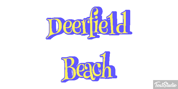 Deerfield Beach Efekt tekstowy