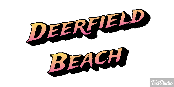 Deerfield Beach Efekt tekstowy