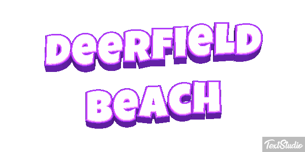 Deerfield Beach Efekt tekstowy