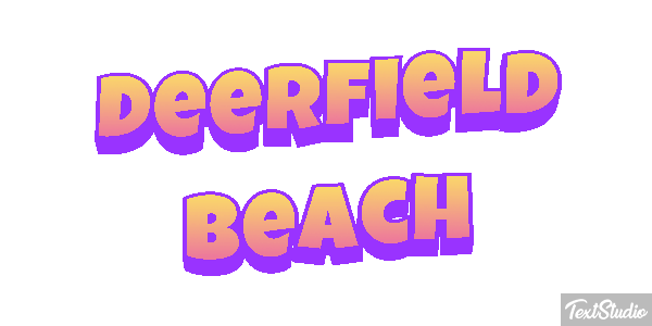 Deerfield Beach Efekt tekstowy