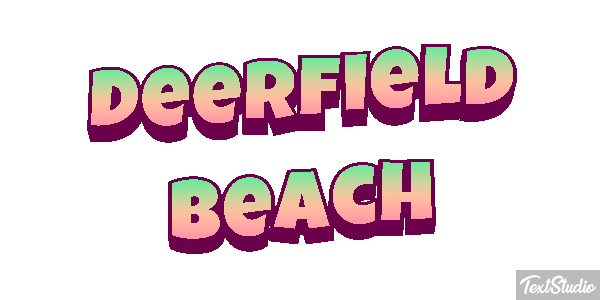 Deerfield Beach Efekt tekstowy