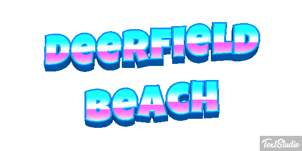 Deerfield Beach Efekt tekstowy