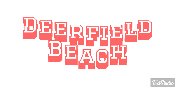 Deerfield Beach Efekt tekstowy