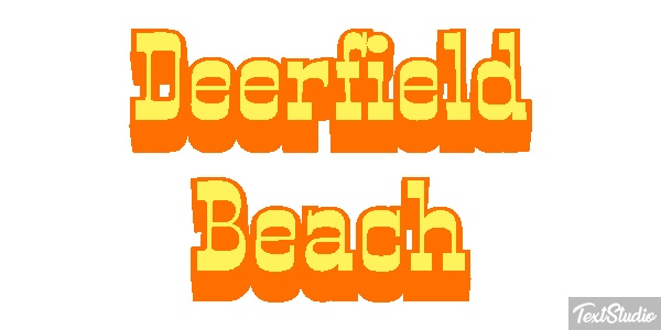 Deerfield Beach Efekt tekstowy