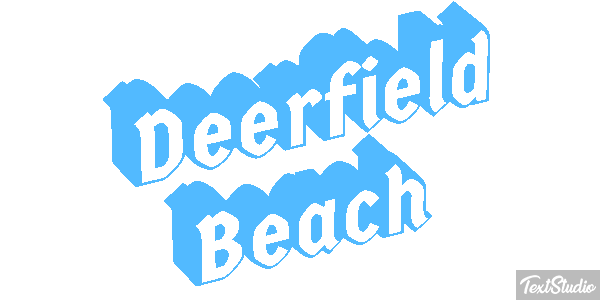 Deerfield Beach Efekt tekstowy