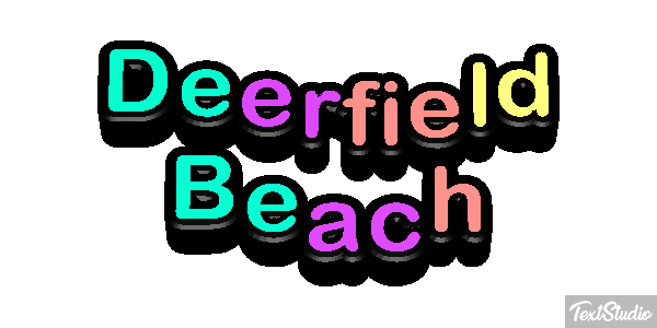 Deerfield Beach Efekt tekstowy