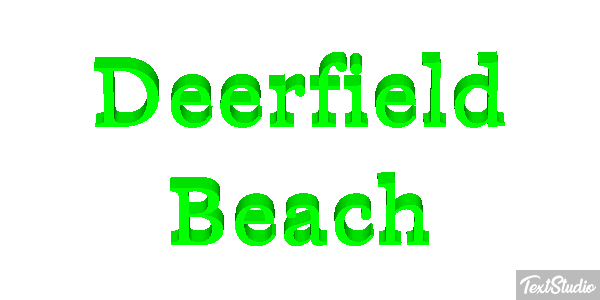 Deerfield Beach Efekt tekstowy