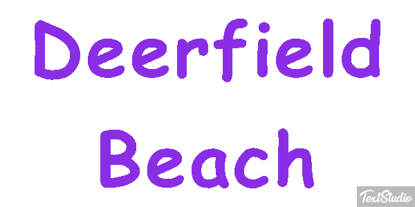 Deerfield Beach Efekt tekstowy