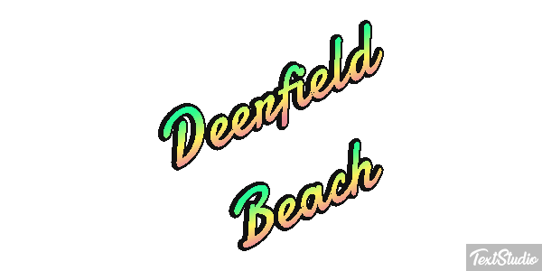 Deerfield Beach Efekt tekstowy