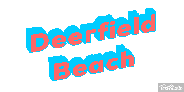 Deerfield Beach Efekt tekstowy