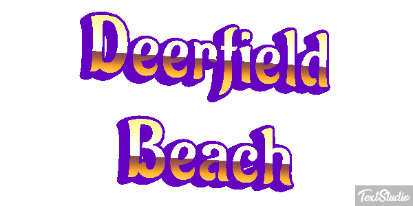 Deerfield Beach Efekt tekstowy