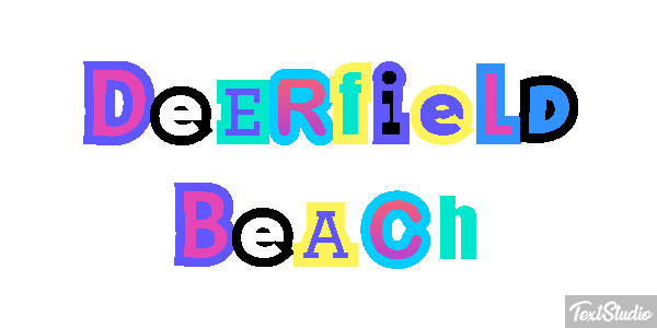 Deerfield Beach Efekt tekstowy