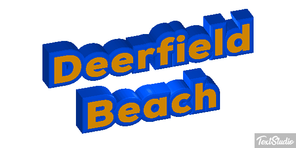 Deerfield Beach Efekt tekstowy