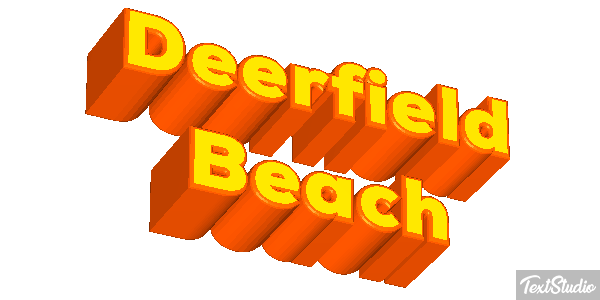 Deerfield Beach Efekt tekstowy