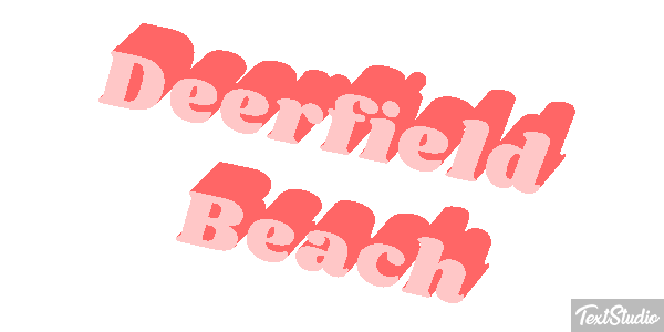 Deerfield Beach Efekt tekstowy