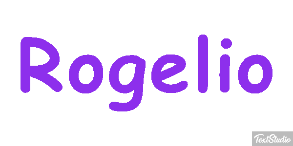 Rogelio Efecto de texto