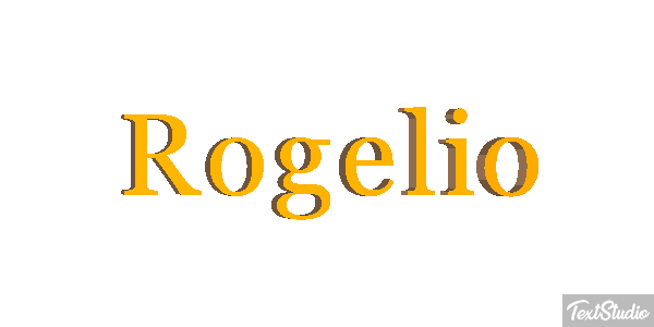 Rogelio Efecto de texto