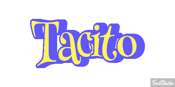 Tacito Effetto testo