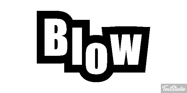 Blow Text effect