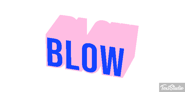 Blow Text effect