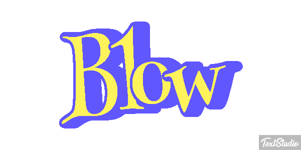 Blow Text effect
