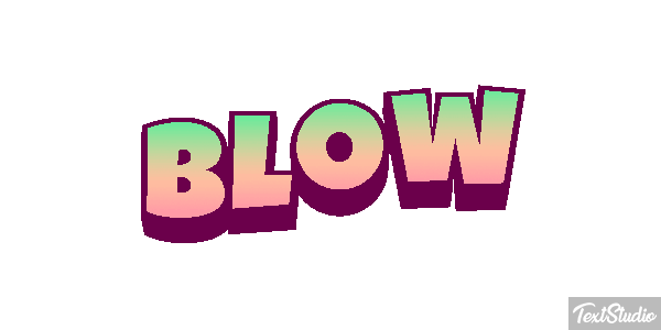 Blow Text effect