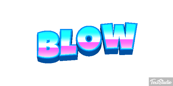 Blow Text effect