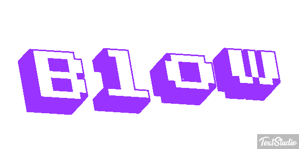 Blow Text effect