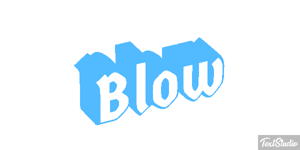 Blow Text effect