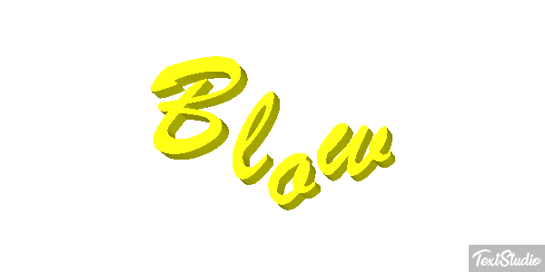 Blow Text effect