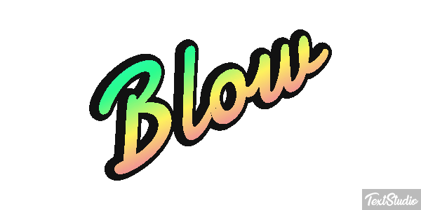 Blow Text effect