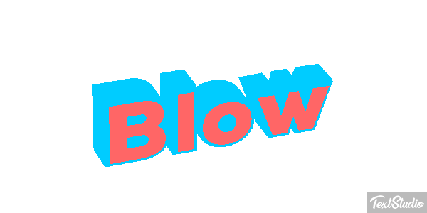 Blow Text effect