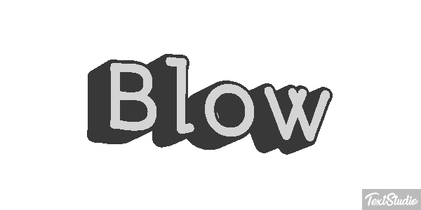 Blow Text effect